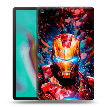 Силиконовый чехол на планшета Samsung Galaxy Tab A 10.1 (2019) с принтом Железный человек Ironman Силиконовый чехол на планшета Samsung Galaxy Tab A 10.1 (2019) с принтом Железный человек Ironman