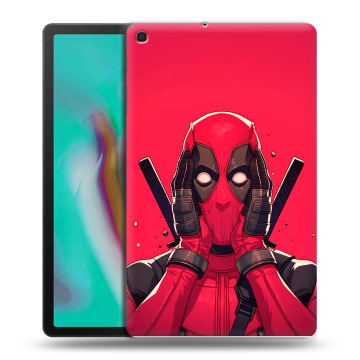 Силиконовый чехол на планшета Samsung Galaxy Tab A 10.1 (2019) с принтом Дедпул Deadpool Силиконовый чехол на планшета Samsung Galaxy Tab A 10.1 (2019) с принтом Дедпул Deadpool