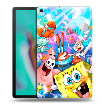 Силиконовый чехол на планшета Samsung Galaxy Tab A 10.1 (2019) с принтом спанчбоб спанч боб Силиконовый чехол на планшета Samsung Galaxy Tab A 10.1 (2019) с принтом спанчбоб спанч боб