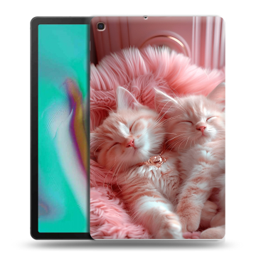 Силиконовый чехол на планшета Samsung Galaxy Tab A 10.1 (2019) с принтом котята котики Силиконовый чехол на планшета Samsung Galaxy Tab A 10.1 (2019) с принтом котята котики