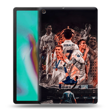 Силиконовый чехол на планшета Samsung Galaxy Tab A 10.1 (2019) с принтом Реал Роналдо Real Ronaldo Силиконовый чехол на планшета Samsung Galaxy Tab A 10.1 (2019) с принтом Реал Роналдо Real Ronaldo