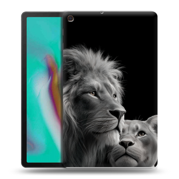 Силиконовый чехол на планшета Samsung Galaxy Tab A 10.1 (2019) с принтом Лев кошки Силиконовый чехол на планшета Samsung Galaxy Tab A 10.1 (2019) с принтом Лев кошки