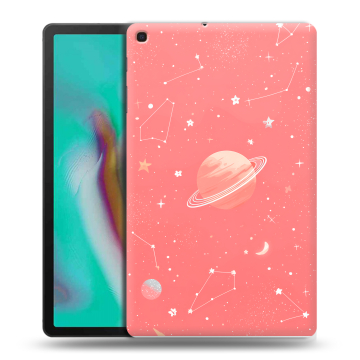 Силиконовый чехол на планшета Samsung Galaxy Tab A 10.1 (2019) с принтом Розовый космос Силиконовый чехол на планшета Samsung Galaxy Tab A 10.1 (2019) с принтом Розовый космос