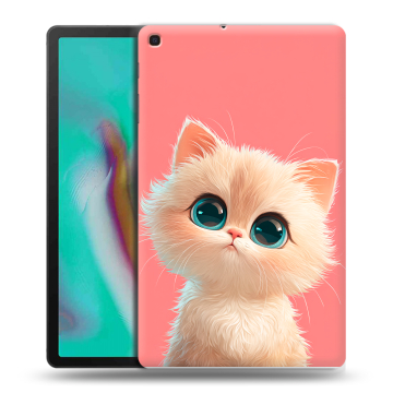 Силиконовый чехол на планшета Samsung Galaxy Tab A 10.1 (2019) с принтом Розовый котенок Силиконовый чехол на планшета Samsung Galaxy Tab A 10.1 (2019) с принтом Розовый котенок
