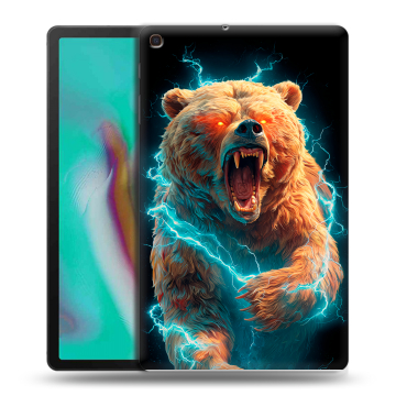 Силиконовый чехол на планшета Samsung Galaxy Tab A 10.1 (2019) с принтом Медведь Силиконовый чехол на планшета Samsung Galaxy Tab A 10.1 (2019) с принтом Медведь