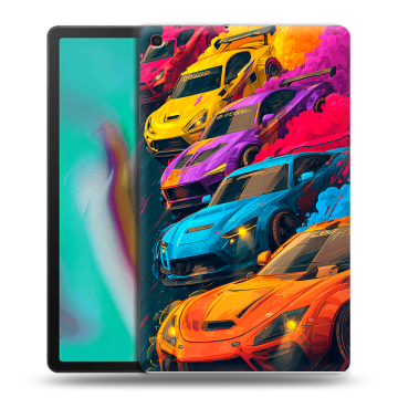Силиконовый чехол на планшета Samsung Galaxy Tab A 10.1 (2019) с принтом Тачки Силиконовый чехол на планшета Samsung Galaxy Tab A 10.1 (2019) с принтом Тачки