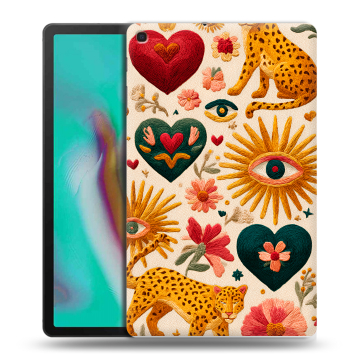 Силиконовый чехол на планшета Samsung Galaxy Tab A 10.1 (2019) с принтом Модный принт Силиконовый чехол на планшета Samsung Galaxy Tab A 10.1 (2019) с принтом Модный принт
