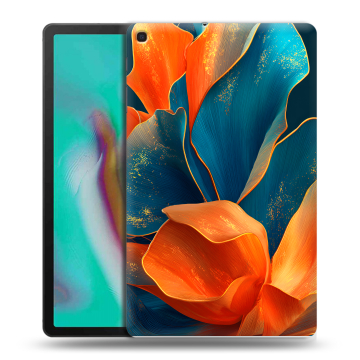 Силиконовый чехол на планшета Samsung Galaxy Tab A 10.1 (2019) с принтом Цветы Силиконовый чехол на планшета Samsung Galaxy Tab A 10.1 (2019) с принтом Цветы