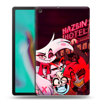 Силиконовый чехол на планшета Samsung Galaxy Tab A 10.1 (2019) с принтом Hazbin Hotel Отель Хазбин Силиконовый чехол на планшета Samsung Galaxy Tab A 10.1 (2019) с принтом Hazbin Hotel Отель Хазбин