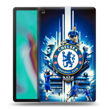 Силиконовый чехол на планшета Samsung Galaxy Tab A 10.1 (2019) с принтом Chelsea Челси Силиконовый чехол на планшета Samsung Galaxy Tab A 10.1 (2019) с принтом Chelsea Челси