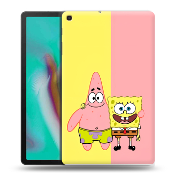 Силиконовый чехол на планшета Samsung Galaxy Tab A 10.1 (2019) с принтом Спанч боб Спанчбоб Силиконовый чехол на планшета Samsung Galaxy Tab A 10.1 (2019) с принтом Спанч боб Спанчбоб