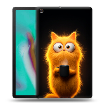 Силиконовый чехол на планшета Samsung Galaxy Tab A 10.1 (2019) с принтом Смешной кот Силиконовый чехол на планшета Samsung Galaxy Tab A 10.1 (2019) с принтом Смешной кот