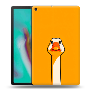 Силиконовый чехол на планшета Samsung Galaxy Tab A 10.1 (2019) с принтом Смешная утка Силиконовый чехол на планшета Samsung Galaxy Tab A 10.1 (2019) с принтом Смешная утка