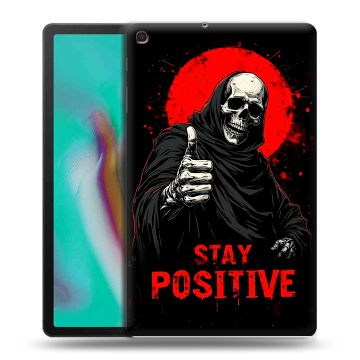 Силиконовый чехол на планшета Samsung Galaxy Tab A 10.1 (2019) с принтом смешной скелет Силиконовый чехол на планшета Samsung Galaxy Tab A 10.1 (2019) с принтом смешной скелет
