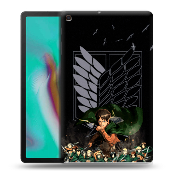 Силиконовый чехол на планшета Samsung Galaxy Tab A 10.1 (2019) с принтом Атака титанов Силиконовый чехол на планшета Samsung Galaxy Tab A 10.1 (2019) с принтом Атака титанов