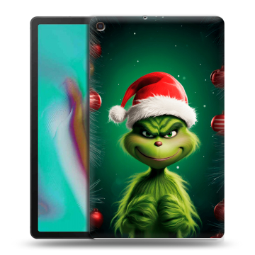 Силиконовый чехол на планшета Samsung Galaxy Tab A 10.1 (2019) с принтом Гринч Новый год Рождество Силиконовый чехол на планшета Samsung Galaxy Tab A 10.1 (2019) с принтом Гринч Новый год Рождество
