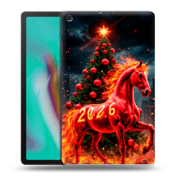 Силиконовый чехол на планшета Samsung Galaxy Tab A 10.1 (2019) с принтом Новый год Силиконовый чехол на планшета Samsung Galaxy Tab A 10.1 (2019) с принтом Новый год