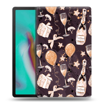 Силиконовый чехол на планшета Samsung Galaxy Tab A 10.1 (2019) с принтом Новый год Силиконовый чехол на планшета Samsung Galaxy Tab A 10.1 (2019) с принтом Новый год
