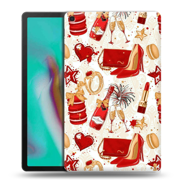Силиконовый чехол на планшета Samsung Galaxy Tab A 10.1 (2019) с принтом Новый год Силиконовый чехол на планшета Samsung Galaxy Tab A 10.1 (2019) с принтом Новый год