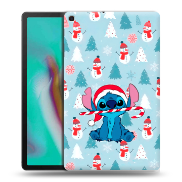 Силиконовый чехол на планшета Samsung Galaxy Tab A 10.1 (2019) с принтом Стич Новый год Силиконовый чехол на планшета Samsung Galaxy Tab A 10.1 (2019) с принтом Стич Новый год