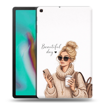 Силиконовый чехол на планшета Samsung Galaxy Tab A 10.1 (2019) с принтом женский Силиконовый чехол на планшета Samsung Galaxy Tab A 10.1 (2019) с принтом женский