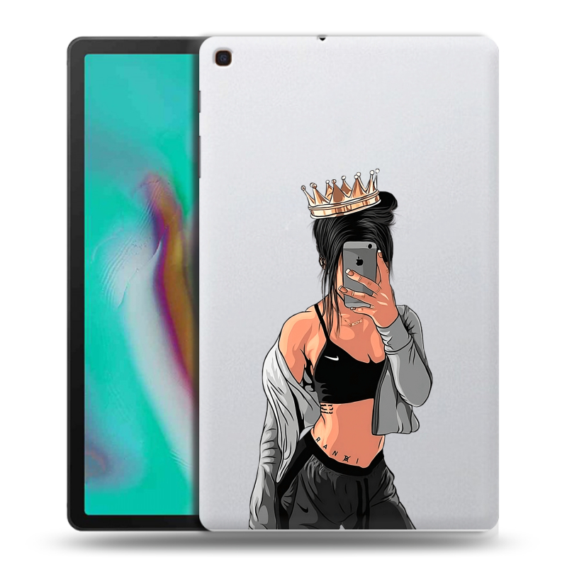 Силиконовый противоударный чехол на Samsung Galaxy Tab A 10.1 (2019) с принтом Женские принты Силиконовый противоударный чехол на Samsung Galaxy Tab A 10.1 (2019) с принтом Женские принты