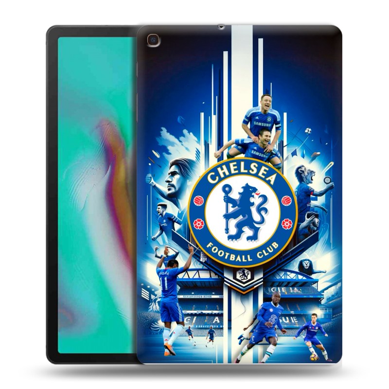 Силиконовый чехол на Samsung Galaxy Tab A 10.1 (2019) с принтом Chelsea Челси Силиконовый чехол на Samsung Galaxy Tab A 10.1 (2019) с принтом Chelsea Челси