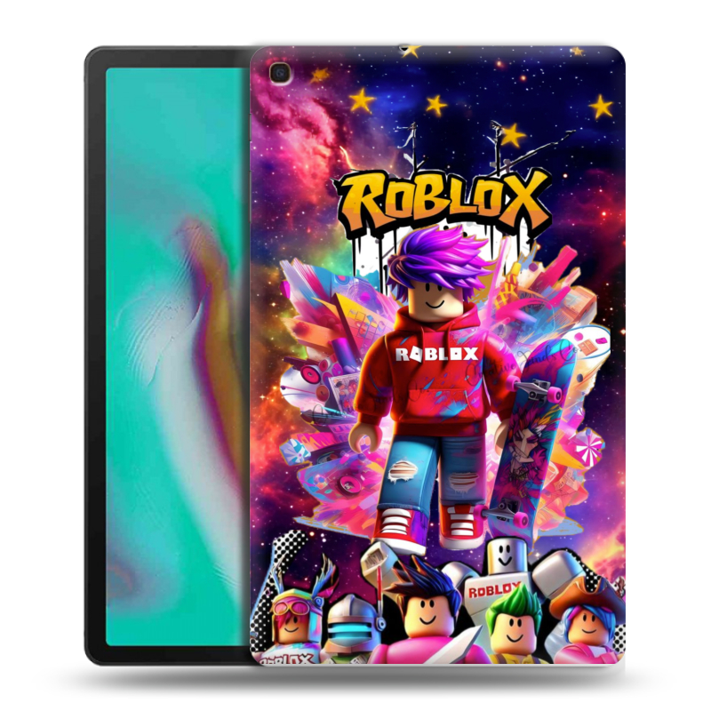 Силиконовый противоударный чехол на Samsung Galaxy Tab A 10.1 (2019) с принтом Roblox Роблокс Силиконовый противоударный чехол на Samsung Galaxy Tab A 10.1 (2019) с принтом Roblox Роблокс