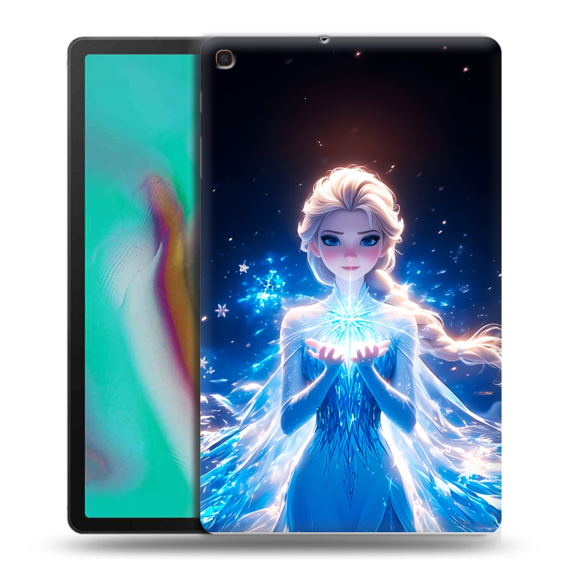 Силиконовый противоударный чехол на Samsung Galaxy Tab A 10.1 (2019) с принтом Холодное сердце Frozen Силиконовый противоударный чехол на Samsung Galaxy Tab A 10.1 (2019) с принтом Холодное сердце Frozen