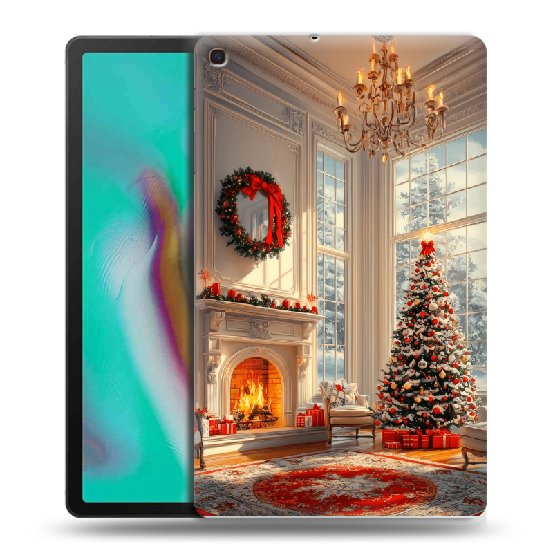 Силиконовый чехол на Samsung Galaxy Tab A 10.1 (2019) с принтом Новый год Силиконовый чехол на Samsung Galaxy Tab A 10.1 (2019) с принтом Новый год