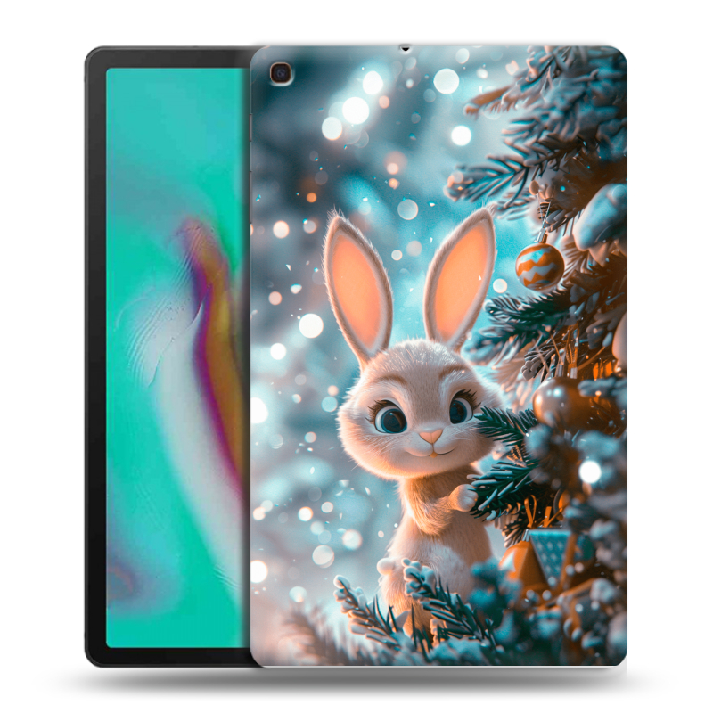 Силиконовый противоударный чехол на Samsung Galaxy Tab A 10.1 (2019) с принтом Новый год Силиконовый противоударный чехол на Samsung Galaxy Tab A 10.1 (2019) с принтом Новый год