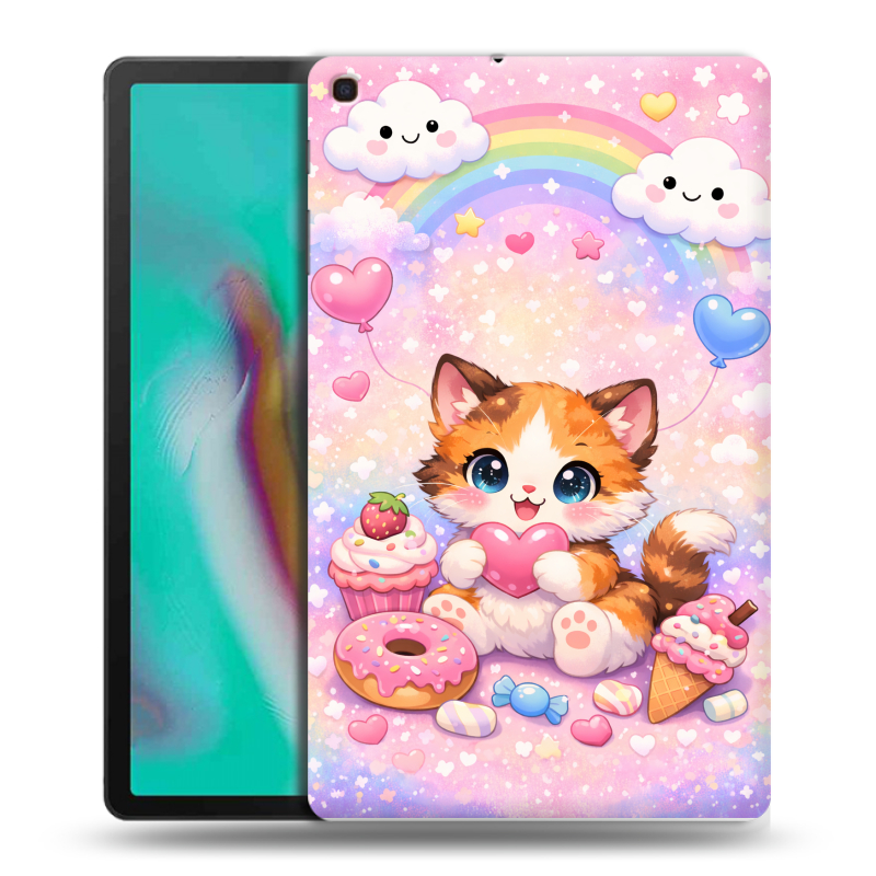 Силиконовый противоударный чехол на Samsung Galaxy Tab A 10.1 (2019) с принтом для девочек Силиконовый противоударный чехол на Samsung Galaxy Tab A 10.1 (2019) с принтом для девочек