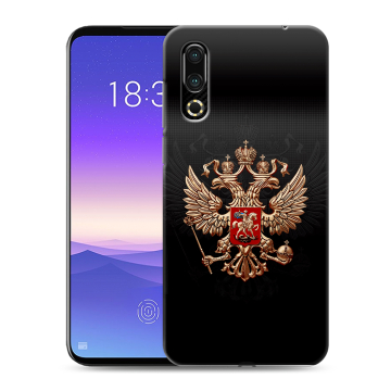 Пластиковый чехол на Meizu 16s с принтом Герб России