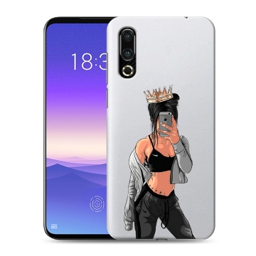 Пластиковый чехол на Meizu 16s с принтом Женские принты