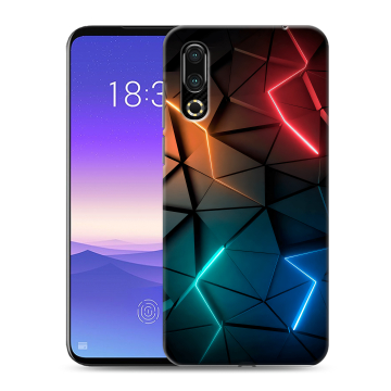 Пластиковый чехол на Meizu 16s с принтом Абстракция неон Пластиковый чехол на Meizu 16s с принтом Абстракция неон