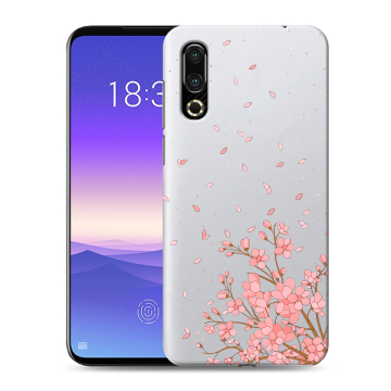Пластиковый чехол на Meizu 16s с принтом Ветка сакуры