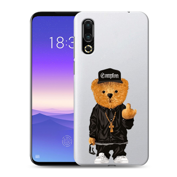 Пластиковый чехол на Meizu 16s с принтом Мишка