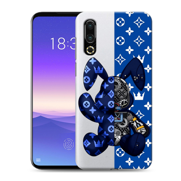 Пластиковый чехол на Meizu 16s с принтом Луи робот