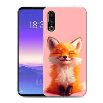 Пластиковый чехол на Meizu 16s с принтом милая лиса