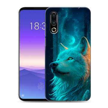 Пластиковый чехол на Meizu 16s с принтом бабочки саккура