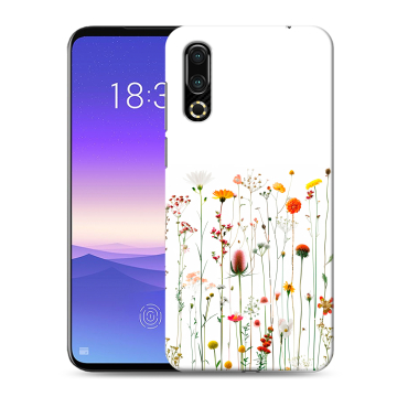 Пластиковый чехол на Meizu 16s с принтом цветы