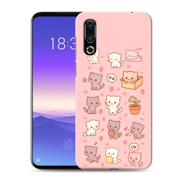 Пластиковый чехол на Meizu 16s с принтом Hello Kitty Хелоу Кити