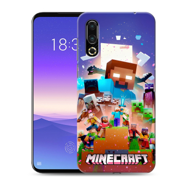 Пластиковый чехол на Meizu 16s с принтом Майнкрафт Minecraft Пластиковый чехол на Meizu 16s с принтом Майнкрафт Minecraft