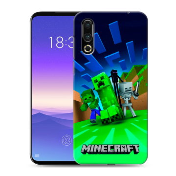 Пластиковый чехол на Meizu 16s с принтом Майнкрафт Пластиковый чехол на Meizu 16s с принтом Майнкрафт