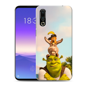 Пластиковый чехол на Meizu 16s с принтом Шрек Shrek
