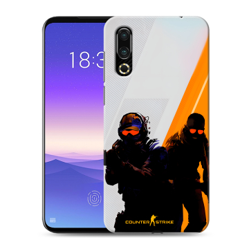 Пластиковый чехол на Meizu 16s с принтом Контер страйк Counter strike