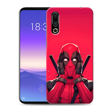 Пластиковый чехол на Meizu 16s с принтом Дедпул Deadpool