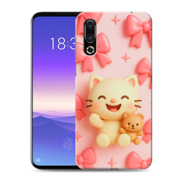 Пластиковый чехол на Meizu 16s с принтом для девочек