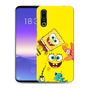 Пластиковый чехол на Meizu 16s с принтом Спанч боб Спанчбоб