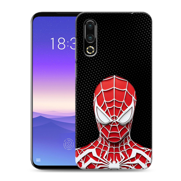 Пластиковый чехол на Meizu 16s с принтом человек паук spiderman